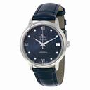 Omega De Ville Prestige Blue Diamond Dial  Automatic Ladies Watch 42413332053001