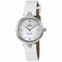 Omega De Ville Prestige Mother of Pearl Diamond Dial Leather Strap Ladies Watch 424.13.27.60.55.001