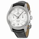Omega De Ville White Dial Chronograph Black Leather Men's Watch 431.13.42.51.02.001