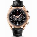 Omega Olympic Automatic Chronograph Black Dial18kt Rose Gold Men's Watch 32153445201001