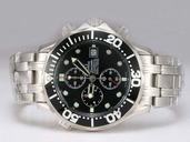 Omega Seamaster 300 M Chrono Diver 213.30.42.40.01.001 42mm Black Dial Quartz Chronograph Watch