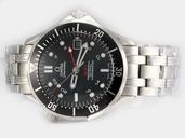 Omega Seamaster 300 M GMT 2234.50.00 Stainless Steel Case Black Dial Round Watch