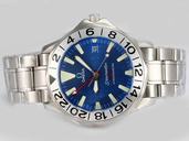Omega Seamaster 300 M GMT 2538.20.00 Stainless Steel Bezel White Stainless Steel Strap Watch