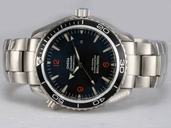 Omega Seamaster Planet Ocean 2201.51.00 Silver Stainless Steel Strap Round Black Dial Watch