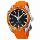 Omega Seamaster Planet Ocean Automatic Black Dial Orange Rubber Men's Watch 23232422101001