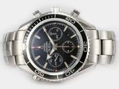 Omega Seamaster Planet Ocean Chrono 2210.51.00 Round Black Dial Automatic Watch