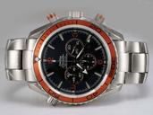 Omega Seamaster Planet Ocean Chrono 2218.50.00 45.5mm Midsize Silver Stainless Steel Strap Watch