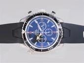 Omega Seamaster Planet Ocean Chrono 2918.50.38 Round Midsize Quartz Chronograph Watch