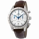 Omega Speedmaster 57 Chronograph White Dial Brown Leather Men's Watch 33192425104001