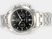 Omega Speedmaster Broad Arrow 3151.50.00 Black Dial Round Silver Stainless Steel Strap Watch