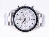 Omega Speedmaster Broad Arrow 321.10.42.50.02.001 Round White Dial Quartz Chronograph Watch
