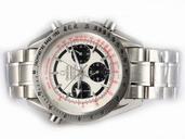 Omega Speedmaster Broad Arrow Rattrapante 3582.31.00 White Dial Stainless Steel Bezel Watch