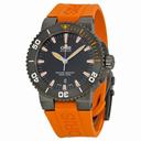 Oris Aquis Date Black Dial Orange Rubber Men's Watch 01 733 7653 4259-07 4 26 34