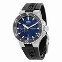 Oris Aquis Diver Date Blue Dial Black Rubber Men's Watch 743-7673-4135RS