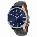Oris Artix Blue Dial Blue Leather Strap Sainless Steel Case Men's Watch 733-7713-4035LS
