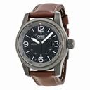 Oris Big Crown Timer Black Dial Brown Leather Automatic Men's Watch 735-7660-4264LS
