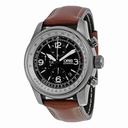 Oris Big Crown X1 Calculator Black Dial Chronograph Leather Men's Watch 675 7648 4264LS