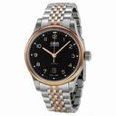 Oris Classic Date Automatic Black Dial Rose Gold and Steel Men's Watch 01 733 7594 4394-07 8 20 63