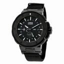 Oris Pro Diver Force Recon GMT Black Dial Black Rubber Men's Watch 747-7715-7754SET