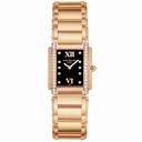 Patek Philippe Black Dial 18kt Rose Gold Diamond Ladies Watch 4908-11R-001