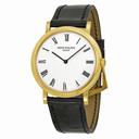 Patek Philippe Calatrava Automatic White Dial Black Leather Men's Watch 5120J-001