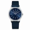 Patek Philippe Calatrava Blue Dial Diamond 18kt White Gold Ladies Watch 4897G-001