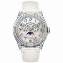Patek Philippe Complicated 18kt White Gold Moon Phase Diamond Ladies Watch 4937G