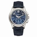 Patek Philippe Complications Blue Dial Perpetual Calendar Platinum Men's Watch 5905P-001