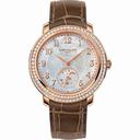 Patek Philippe Complications Mother Of Pearl Dial Taupe Leather Ladies Watch 4968R-001