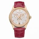 Patek Philippe Complications Silvery Sunburst Dial 18K Rose Gold Automatic Ladies Watch 4947R-001