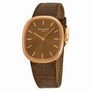 Patek Philippe Golden Ellipse Automatic Brown Dial 18 kt Rose Gold Men's Watch 3738/100R/001
