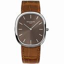 Patek Philippe Golden Ellipse Brown Dial Brown Leather Men's Watch 3738/100G-012