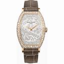 Patek Philippe Gondolo Mechanical Gold and Diamond Dial Ladies Watch 7099R-001