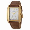 Patek Philippe Gondolo Silver Dial Yellow Gold Leather Men's Watch 5124J-001