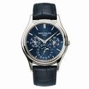 Patek Philippe Grand Complications Blue Dial Platinum Blue Leather Men's Watch 5140P