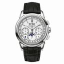 Patek Philippe Grand Complications Silver Dial Chronograph 18K White Gold Men's Watch 5270G-018