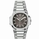 Patek Philippe Nautilus Grey Dial 18kt White Gold Ladies Watch 7010/1G-010