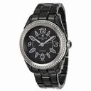 Perrelet Classic Eve Black Dial Diamond Ceramic Ladies Watch A2041-BA