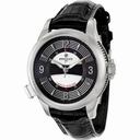 Perrelet Maestro Musical Concept Automatic Black and White Dial Black Leather Men's Watch A1038-1