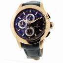Perrelet Perpetual Calender Moonphase Transparent Black Dial Black Leather Men's Watch A3023/1