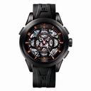 Perrelet Split Second Chronograph Black Skeleton Dial Men's Watch A1045-3