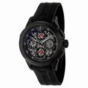 Perrelet Split Second Chronograph Skeleton Dial Black Rubber Men's Watch A1045-4A