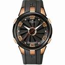 Perrelet Turbine 18k Rose Gold Case Black Dial Men's Watch A3027-1