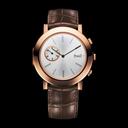 Piaget Altiplano Double Jeu Mechanical Silver Dial Leather Men's Watch GOA35153