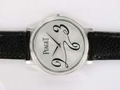 Piaget Altiplano G0A30107 Mens Black Crocodile Leather Strap Watch