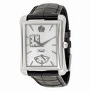 Piaget Black Tie Emperador Silver Dial Black Leather Watch G0A33069