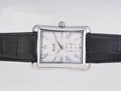 Piaget Black Tie Piaget Emperador G0A28062 36x42mm White Dial Black Crocodile Leather Strap Watch