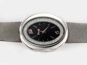 Piaget Limelight Oval-shaped G0A31059 Womens Grey Cow Leather Strap Oval Watch