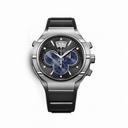 Piaget Polo Fourty Five Black Dial Chronograph Titanium Black Rubber Men's Watch GOA36017