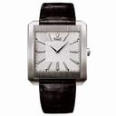 Piaget Protocole XXL Silver Dial Black Leather Men's Watch GOA32004